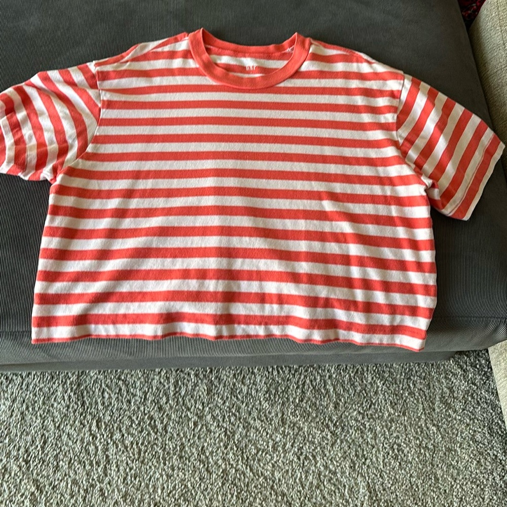 Loft size L - cropped striped tee